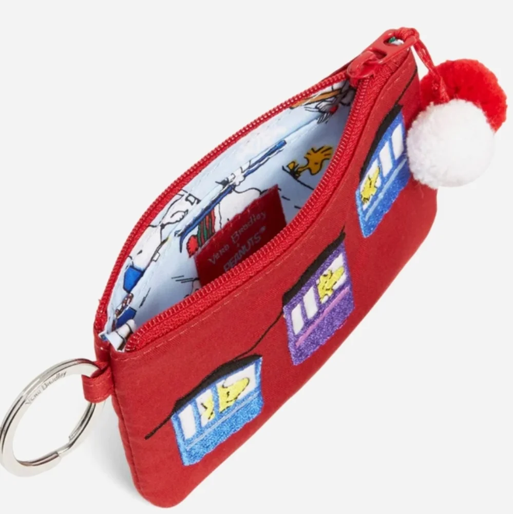 Vera Bradley Peanuts Woodstock Ski Lift Zip ID & Lanyard HTF! - Picture 1 of 4
